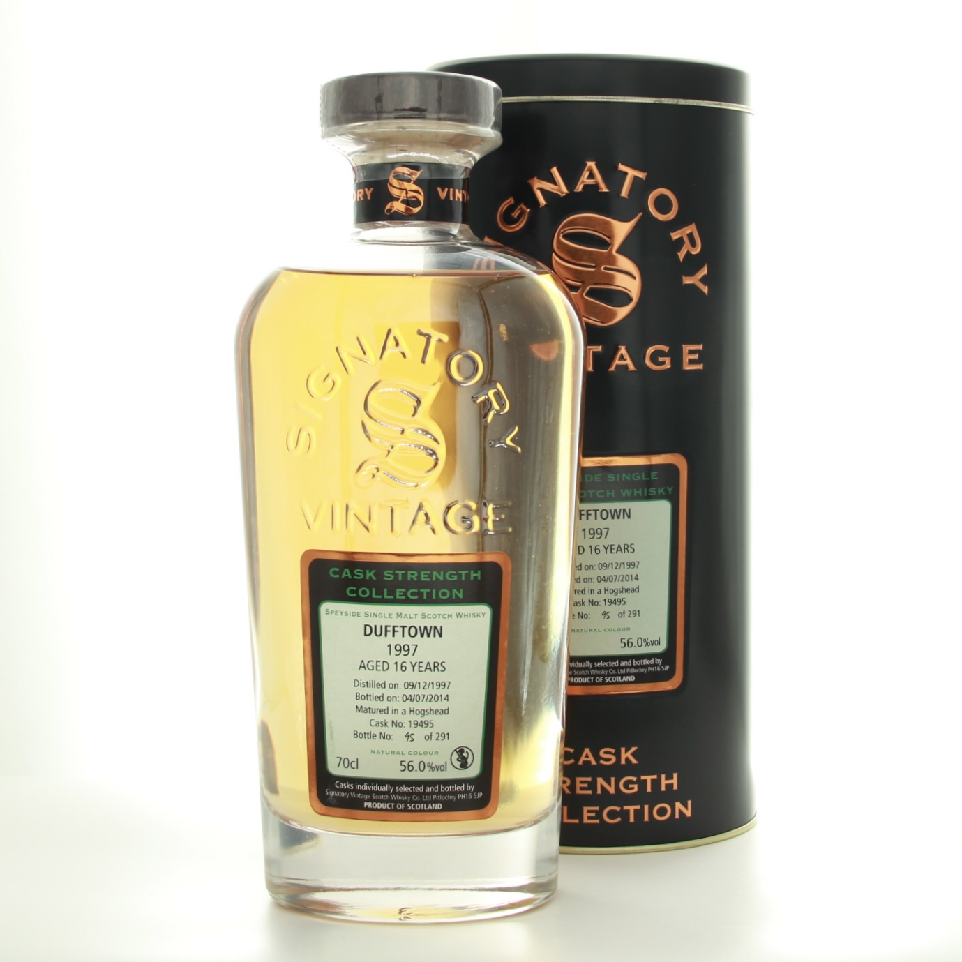 Dufftown 16 Year Old Signatory Vintage 1997 70cl 56% Scotland Speyside Whisky 