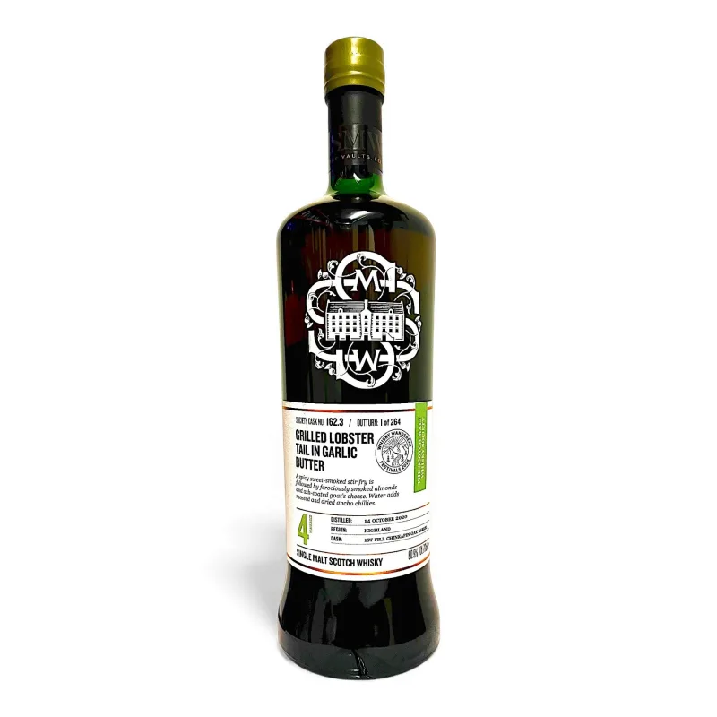 Raasay – 4 Year Old 2020 SMWS Single 1st Fill Chinkapin Oak Barrel 162.3 Grilled Lobster Tail in Garlic Butter (2025)