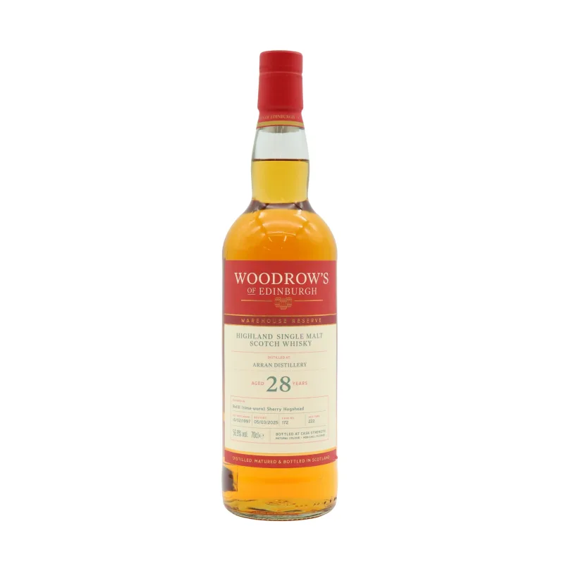 Arran – 28 Year Old 1997 Woodrow's Of Edinburgh Single Refill Sherry Hogshead Warehouse Reserve Island Single Malt Scotch Whisky (2025)