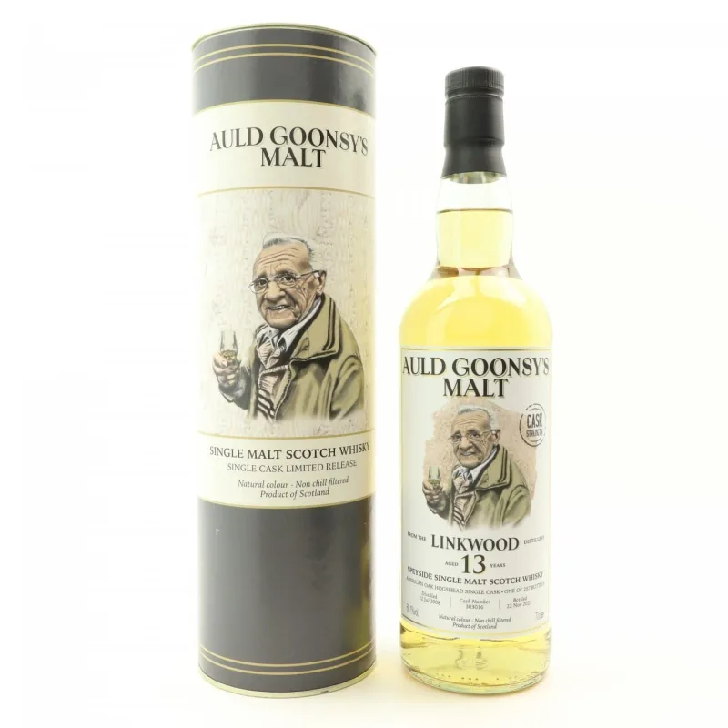 Linkwood – 13 Year Old 2008 Auld Goonsy's Malt Single American Oak Hogshead (2021)