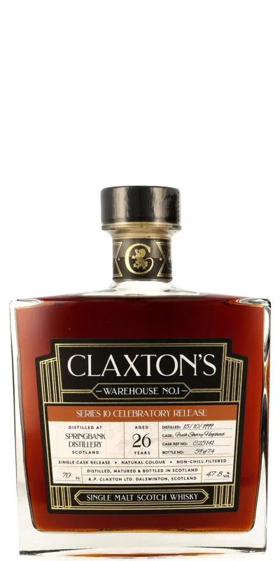Springbank – 26 Year Old Claxton's Warehouse No. 1 (70cl, 47.8%)