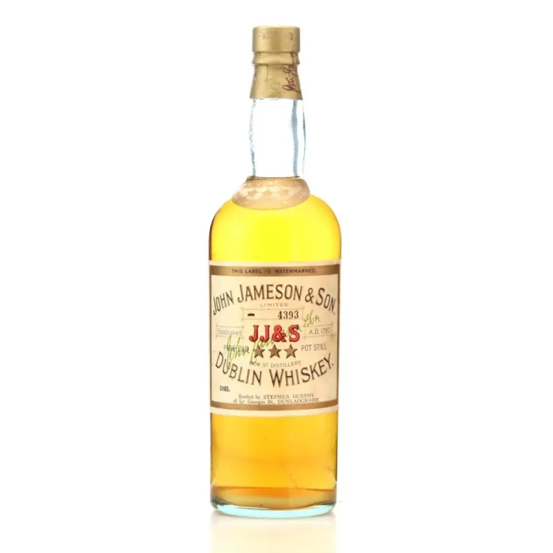John Jameson & Son Pure Old Pot Still Dublin Whiskey 1950s