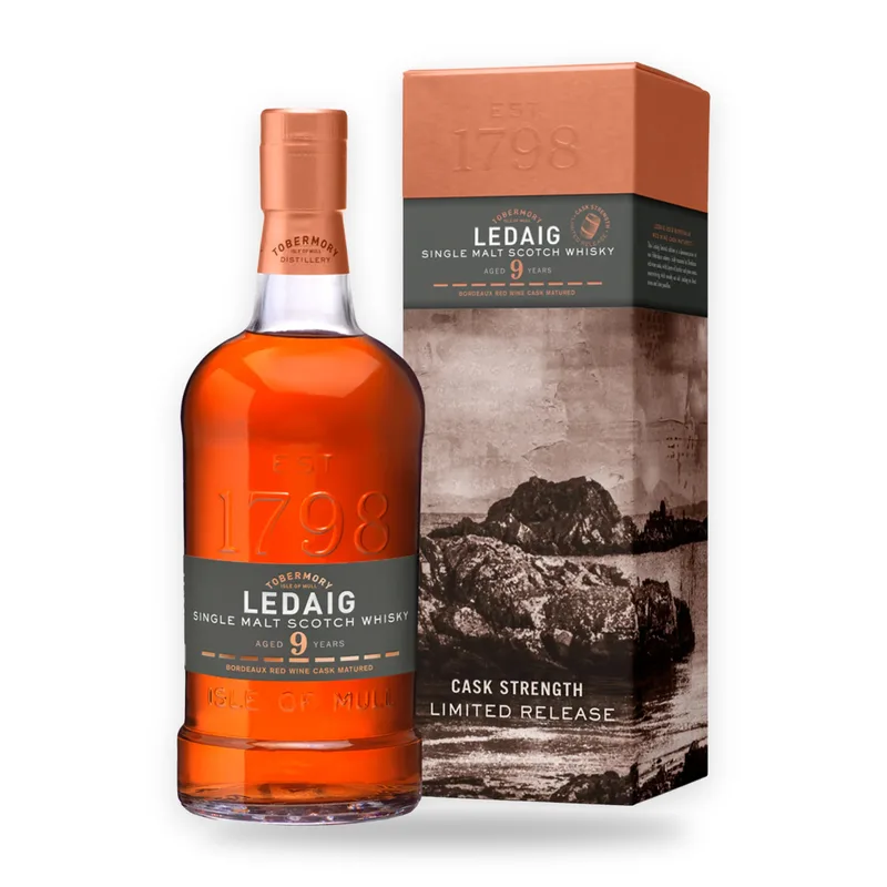 Ledaig 9 Year Old Bordeaux Red Wine Cask Matured (70cl)