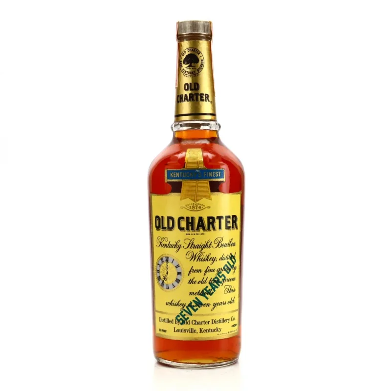 Old Charter 7 Year Old Kentucky Straight Bourbon Whiskey - Bottled 1980s