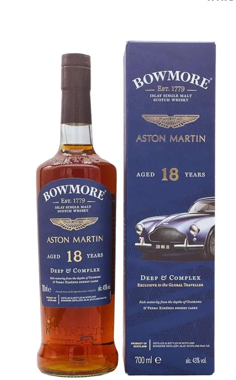 Bowmore – 18 Years Old Aston Martin Travel Retail (70cl, 43%)