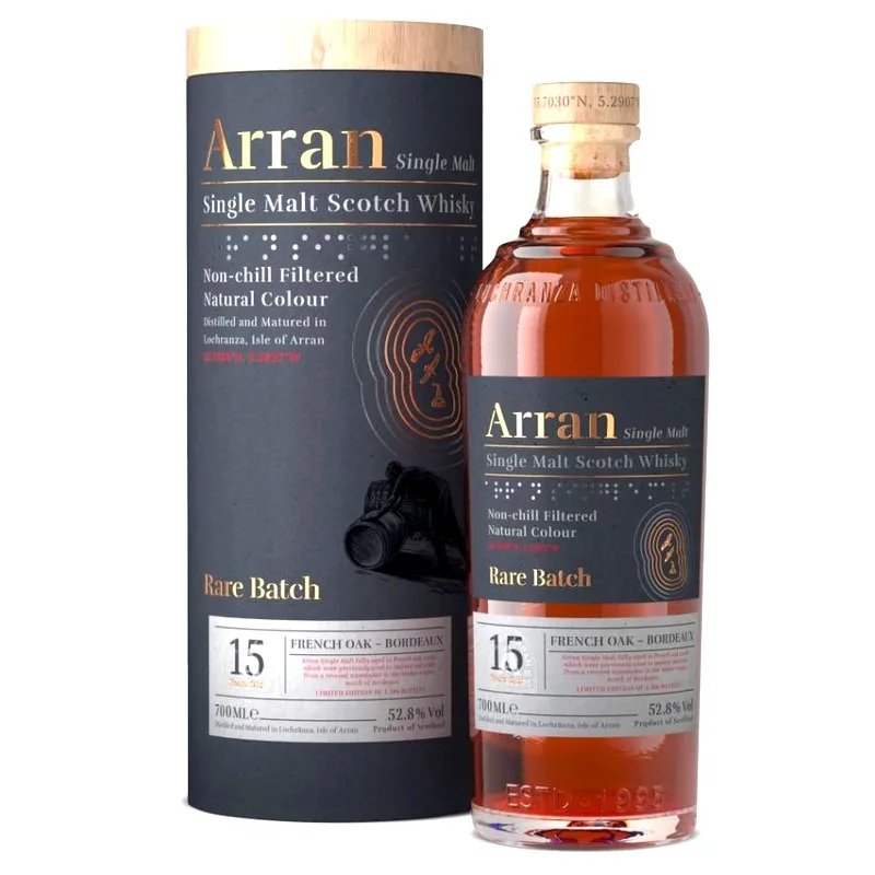 Arran – 15 Years Rare Batch French Oak Bordeaux Cask Strength (70cl, 52.8%)