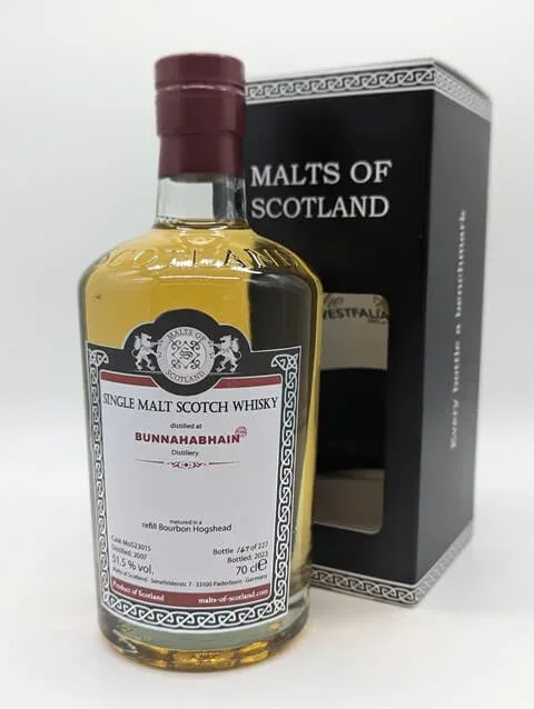 Bunnahabhain – 2007 Malts of Scotland (70cl, 51.5%)