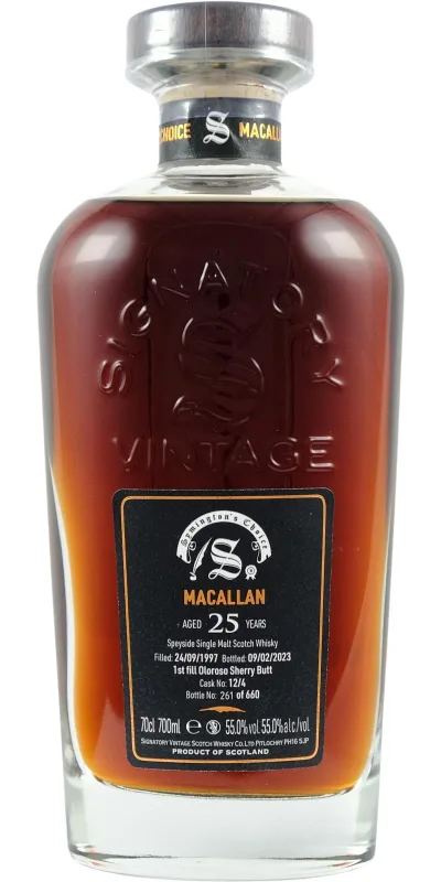 Macallan – 25 Year Old 1997 Cask Strength Collection Symington's Choice (70cl, 55%)