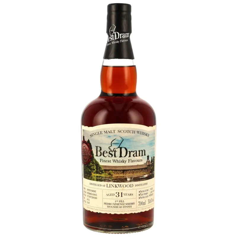 Linkwood 1995/2026 31 Year Old 1st Fill PX Sherry Cask #15 – Best Dram