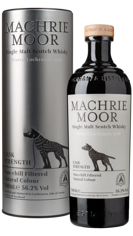 Arran – Machrie Moor Cask Strength Peated Single Malt Scotch Whisky (70cl, 56.2%)