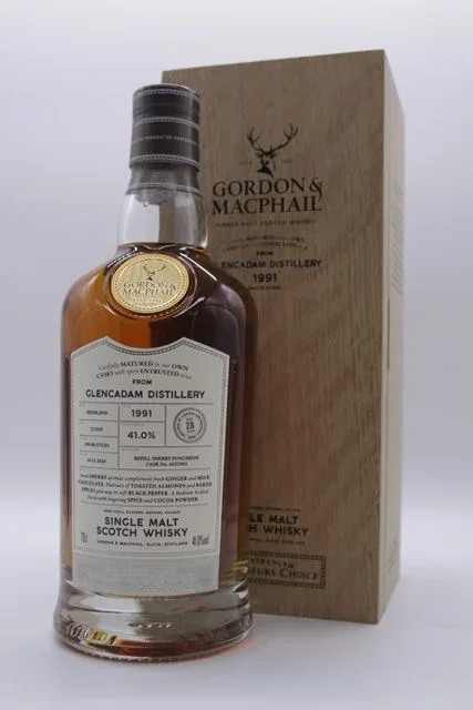 Glencadam – 1991 Gordon & MacPhail (70cl, 41%)