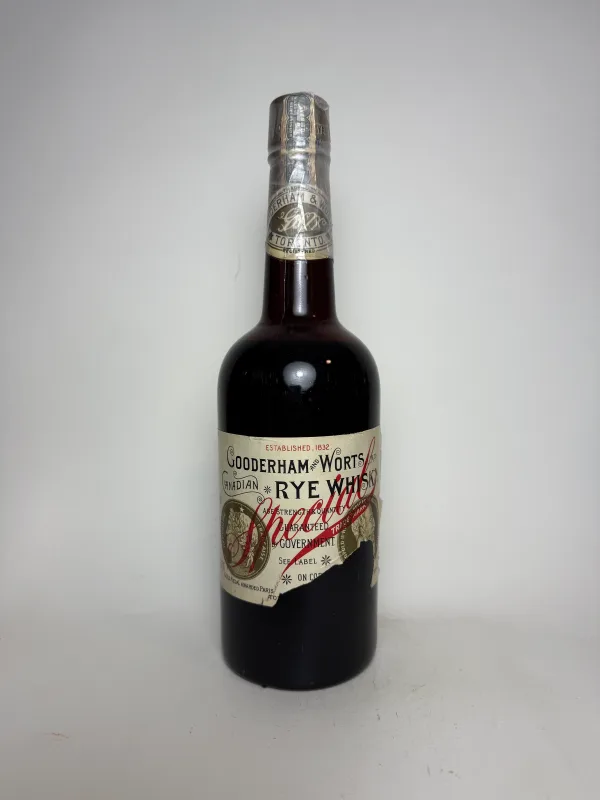 Gooderham & Worts – Special Canadian Rye Whisky, Distilled 1908