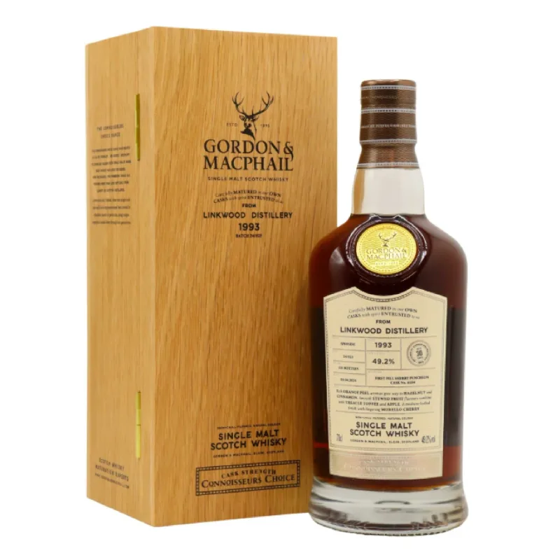 Linkwood – 30 Year Old 1993 Gordon & MacPhail Connoisseurs Choice Single 1st Fill Sherry Puncheon #6184 Speyside Single Malt Scotch Whisky (2024)