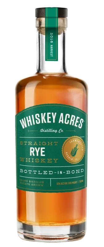 Whiskey Acres Farm Crafted Bottled in Bond Rye Whiskey