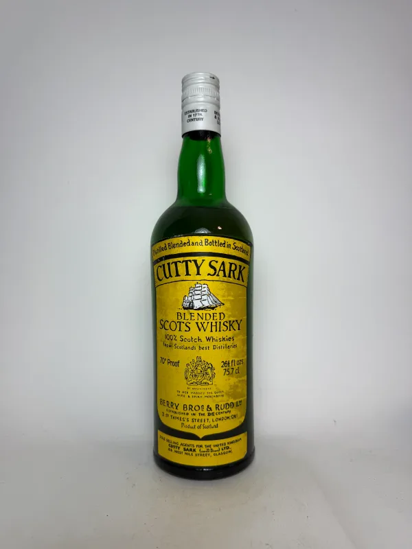 Berry Bros. & Rudd Cutty Sark Blended Scotch Whisky 1970s