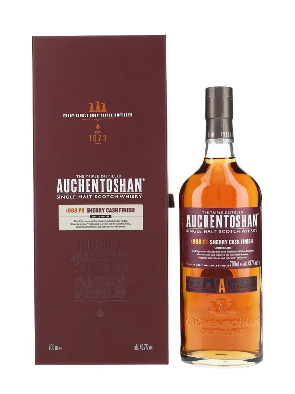 Auchentoshan – 1988 PX Sherry Cask Finish 29 Years Old (70cl, 49.7%)