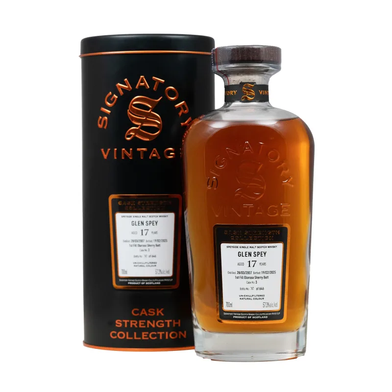 Glen Spey – 2007 17 Year Old 1st Fill Oloroso Sherry Butt #3
