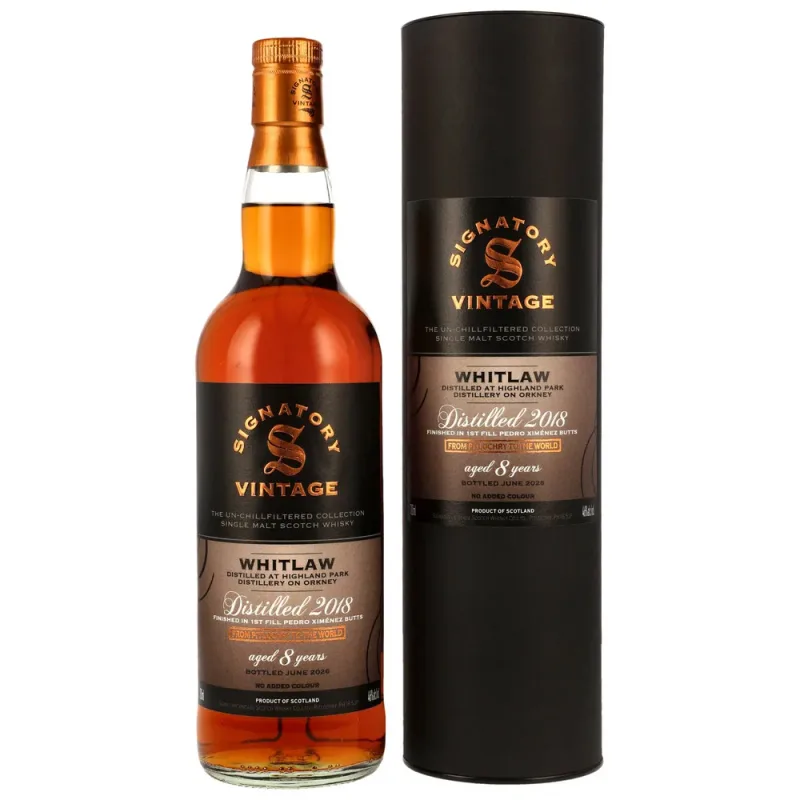 Whitlaw – 8 Year Old 2018/2026 Signatory Vintage 1st Fill PX Sherry Butts