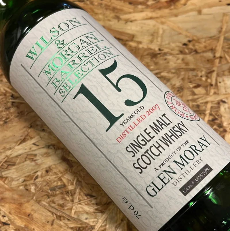 Glen Moray – 15 Year Old 2007 Port Finish, Wilson & Morgan Barrel Selection