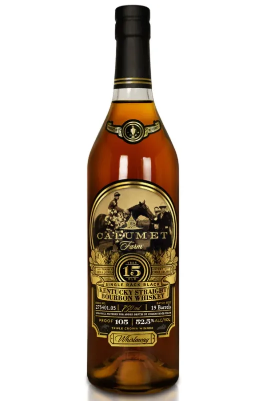 Calumet Farm 15 Year Single Rack Black Bourbon