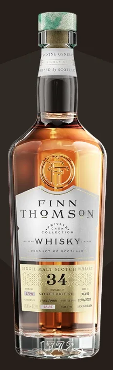 North British – 34 Year Old 1988 (Finn Thomson) (70cl, 58.1%)