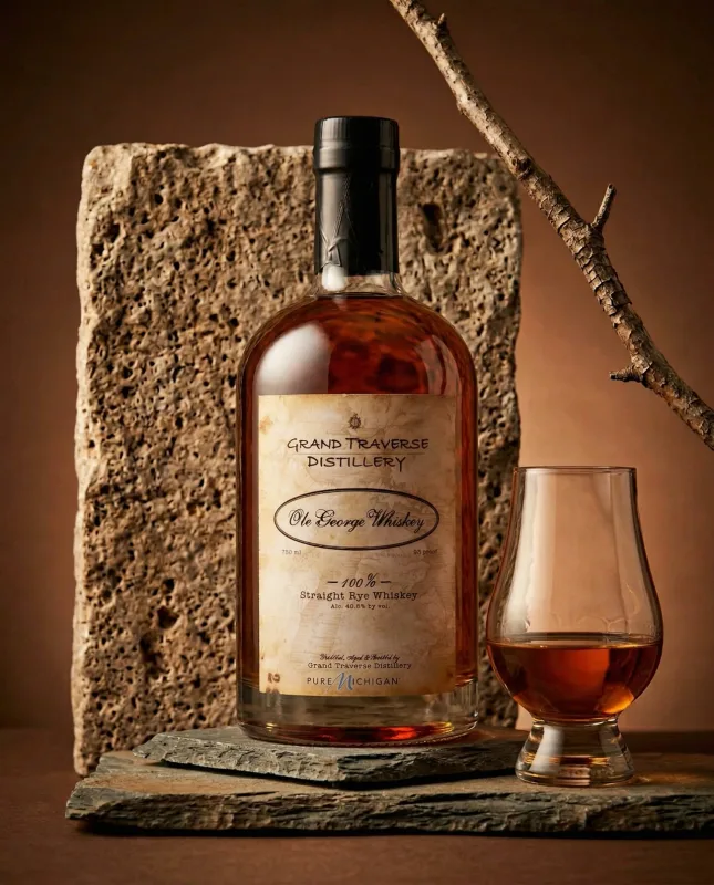 Grand Traverse Straight Rye (70cl, 46.5%)
