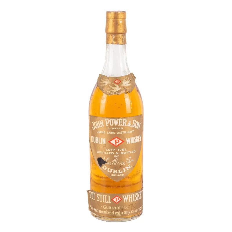 John Power & Son's Three Swallows Blended Irish Whiskey, 1960s