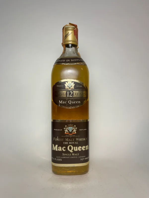 Alex Albright's MacQueen 12 Year Old Blended Scotch Whisky - 1970s