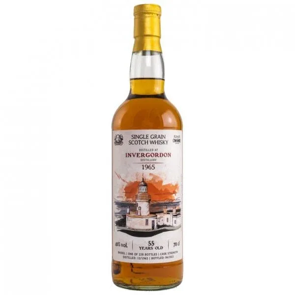 Invergordon – 1965/2021 55 Year Old Single Grain Scotch Whisky Wu Dram Clan Lighthouse Series