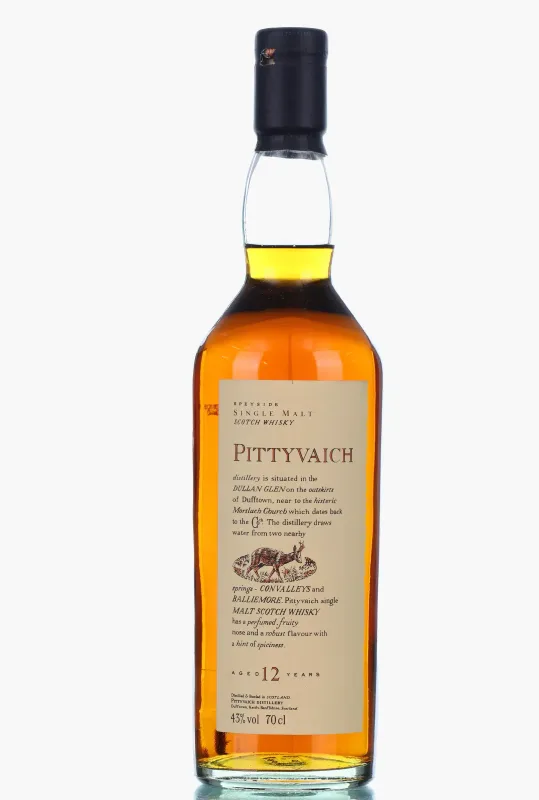 Flora & Fauna Pittyvaich 12 Year Old Speyside Single Malt Scotch Whisky - Distilled 1996 / Bottled 2008