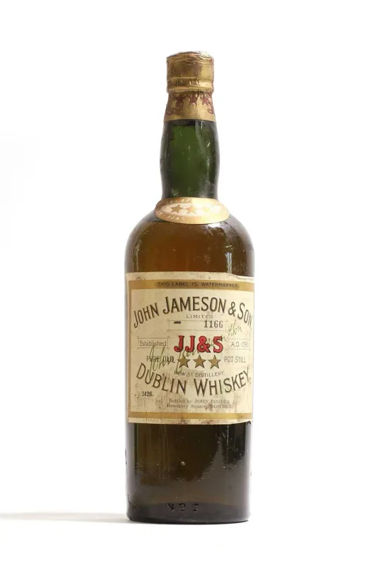 John Jameson & Son Pure Old Pot Still Dublin Whiskey 1950s