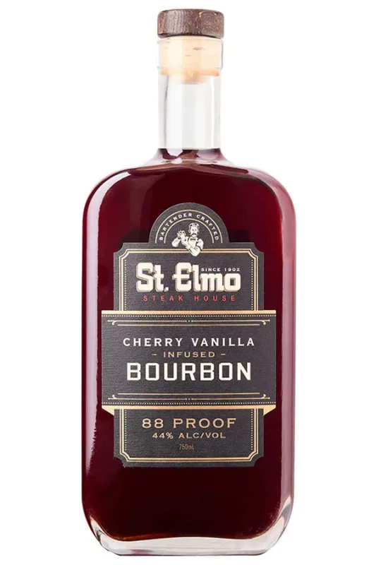 St Elmo Straight Bourbon Cherry & Vanilla (75cl, 44%)