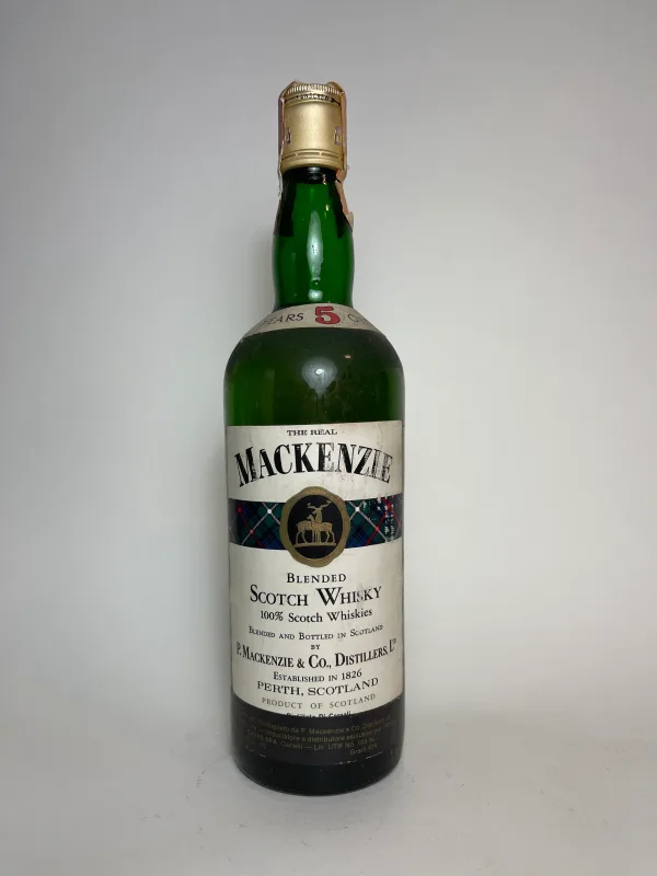 Peter Mackenzie & Co. "The Real Mackenzie" 5 Year Old Blended Scotch Whisky - 1970s