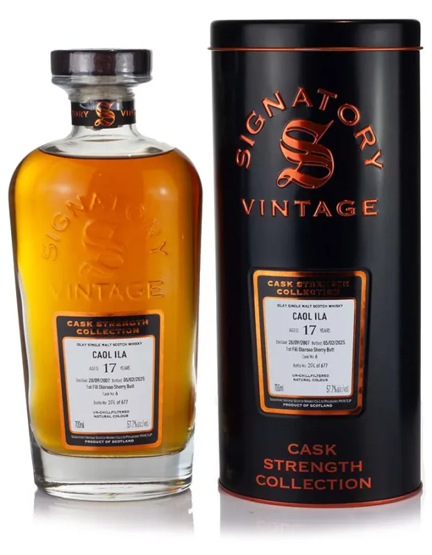 Caol Ila – 17 Year Old 2007 Signatory Cask Strength