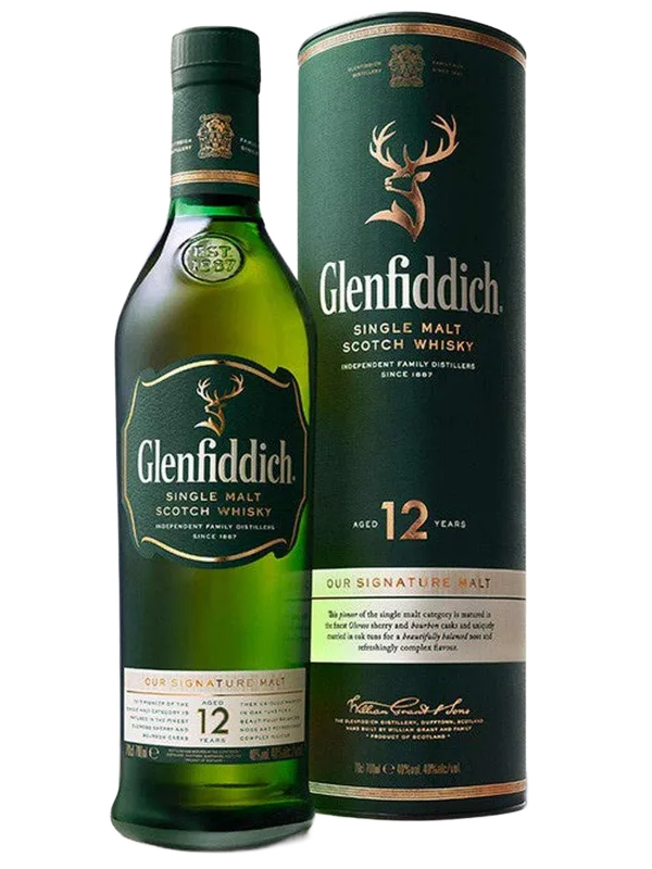 Glenfiddich – 12 Year Old Single Malt (70cl, 40%)