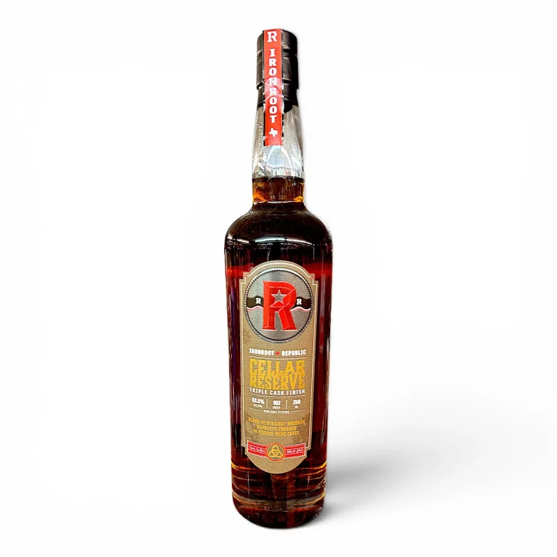 Ironroot Republic – Cellar Reserve Triple Cask Finish Blend of Straight Texas Bourbon Whiskey (2025)