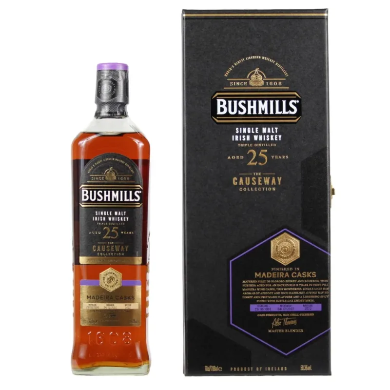 Bushmills 25 Year Old Madeira Cask - The Causeway Collection