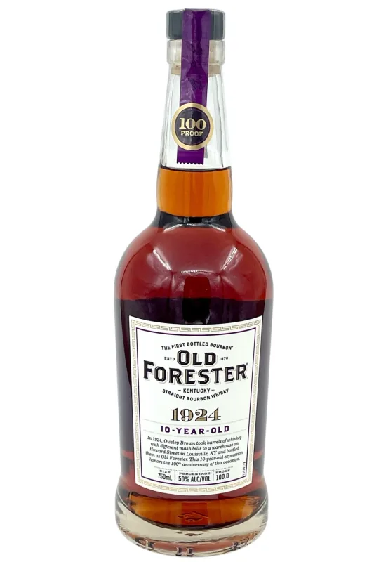 Old Forester 1924 10 Year Old Kentucky Straight Bourbon Whisky Whiskey Row Series
