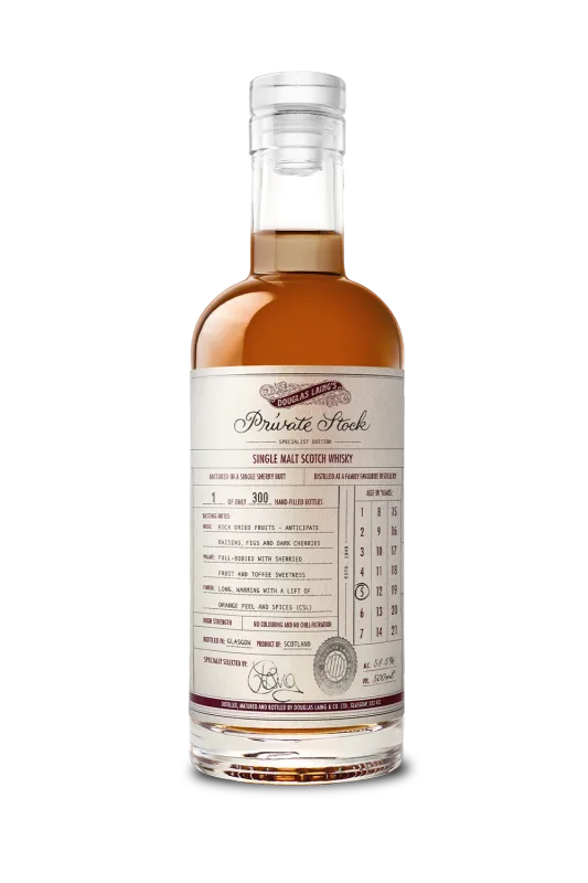 Private Stock Family Favourite Distillery 5 Years Old (50cl, 58.5%)
