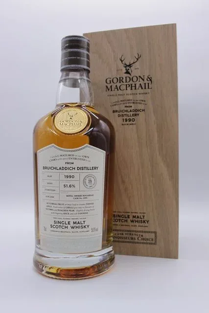Bruichladdich – 1990 Gordon & MacPhail (70cl, 51.6%)