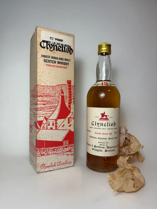 Ainslie & Heilbron's Clynelish 12 Year Old Highland Single Malt – Distilled 1960s, Bottled 1970s