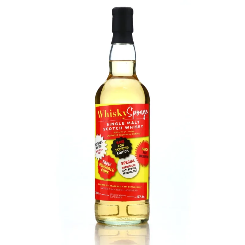 Ledaig 13 Year Old 2008 Whisky Sponge Single Bourbon Hogshead Edition No.34 (2021)