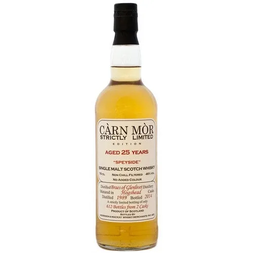 Braes of Glenlivet – 25 Year Old 1989 Càrn Mòr Strictly Limited Edition (70cl, 46%)
