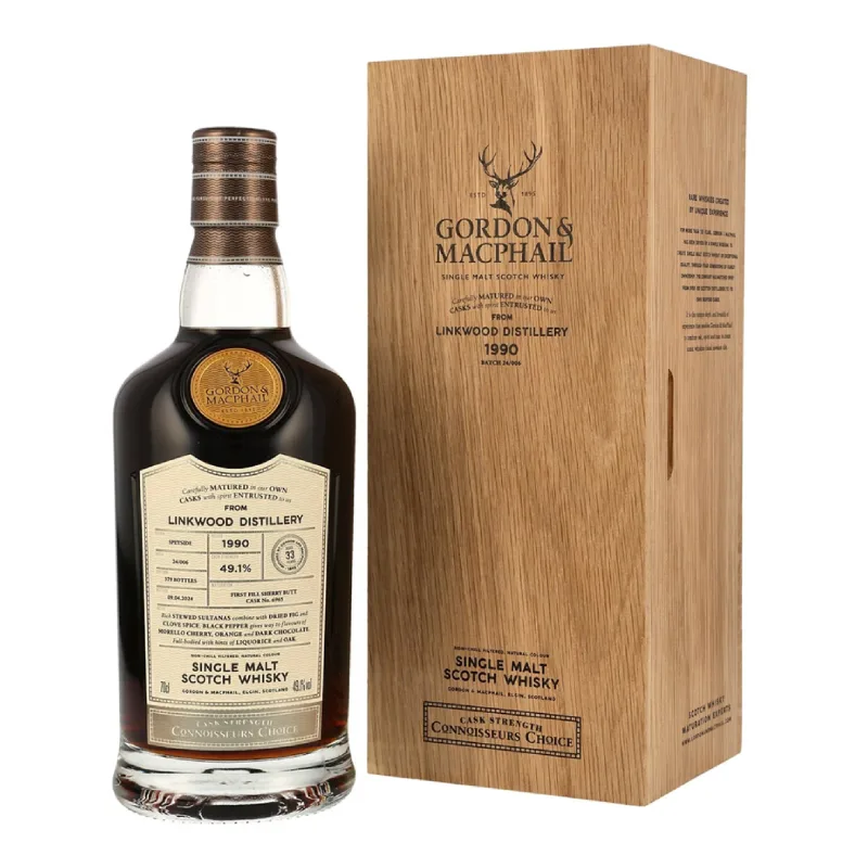 Linkwood – 33 Year Old 1990 Gordon & MacPhail Connoisseurs Choice Single 1st Fill Sherry Butt (2024)