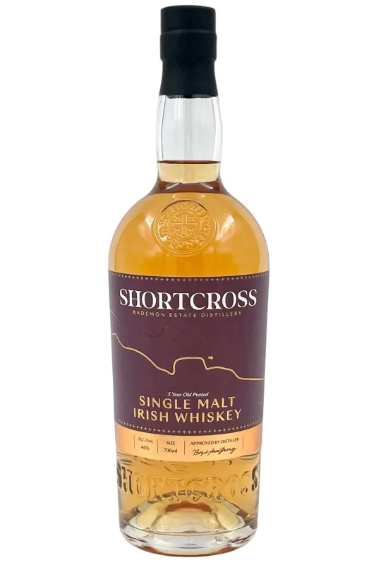 Shortcross 5 Year Old Peated Single Malt Irish Whiskey