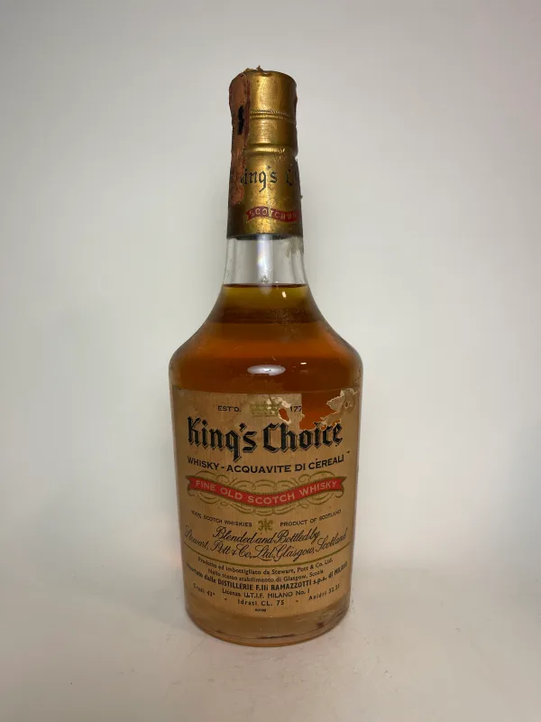 Stewart, Pott & Co.'s King's Choice Blended Scotch Whisky, 1960s