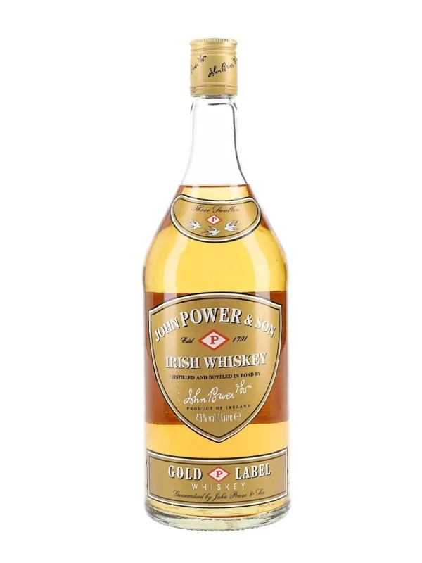 John Power & Son's Gold Label Blended Irish Whiskey - 1980s