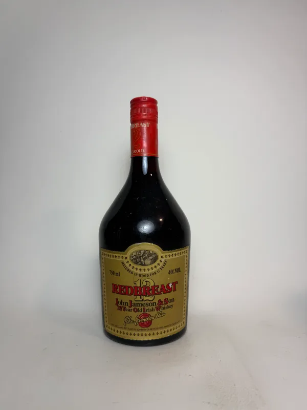 John Jameson & Son's Redbreast 12 Year Old Rare Old Irish Whiskey - 1970s