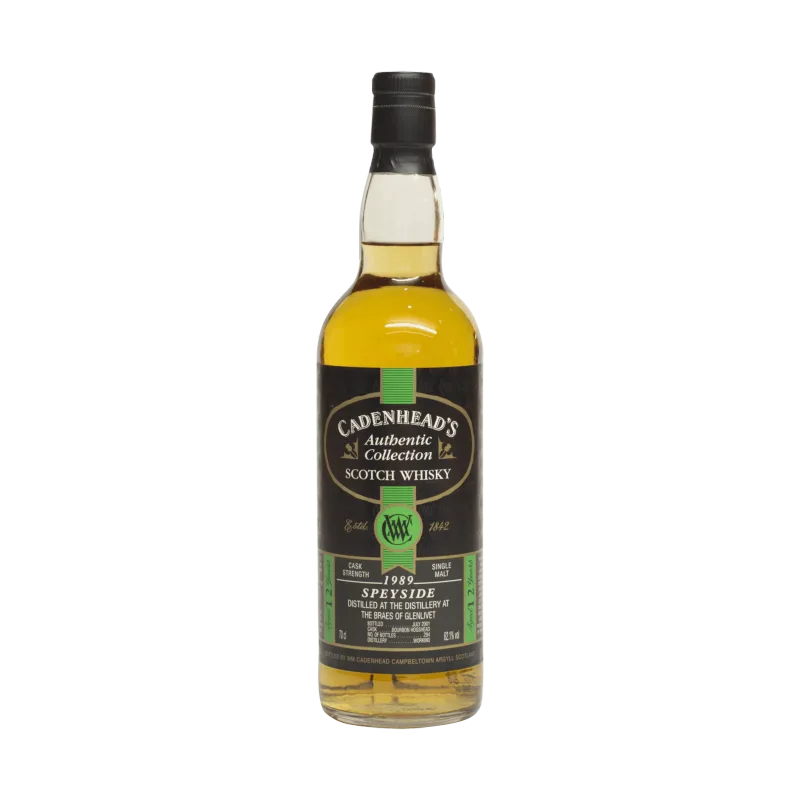 Braes of Glenlivet – 1989 12 Year Old 'Authentic Collection' Cadenhead's