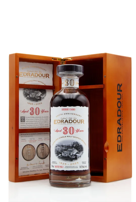 Edradour – 30 Year Old 1995 Sherry Casks Batch No.1 200th Anniversary